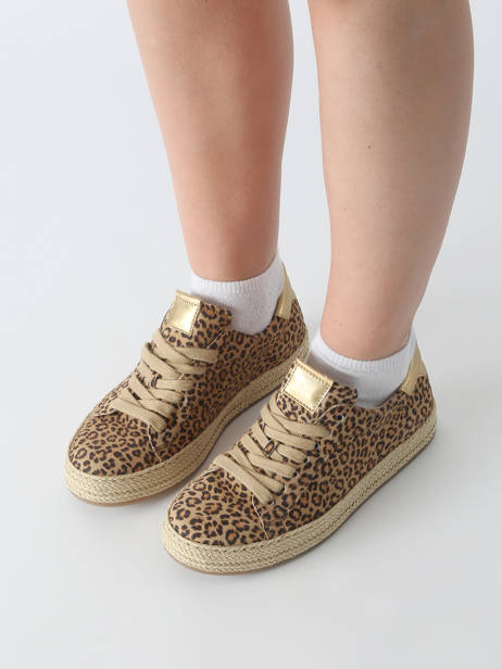 Sneakers En Cuir Gabor Marron accessoires 32 vue secondaire 1
