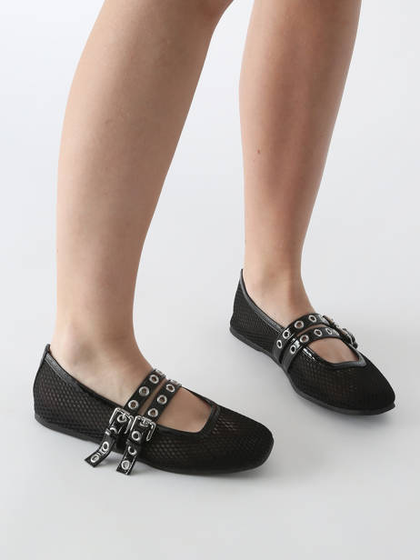 Ballerines Colors of california Noir accessoires CPATTY07 vue secondaire 1