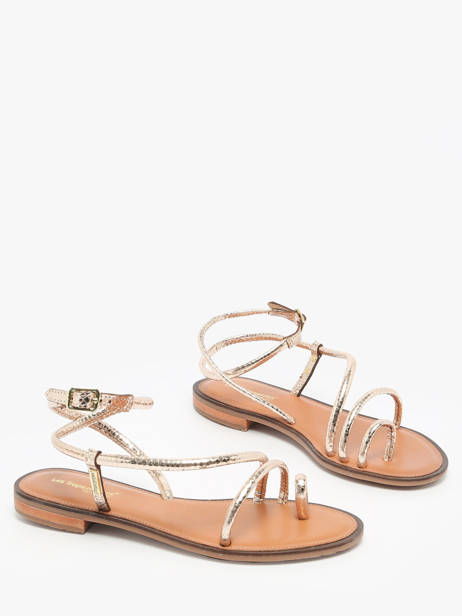 Nu-pieds Hatrio En Cuir Les tropeziennes Or accessoires HATRIO vue secondaire 1