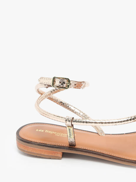 Nu-pieds Hatrio En Cuir Les tropeziennes Or accessoires HATRIO vue secondaire 2