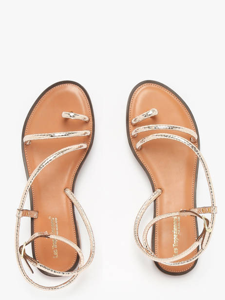 Nu-pieds Hatrio En Cuir Les tropeziennes Or accessoires HATRIO vue secondaire 3