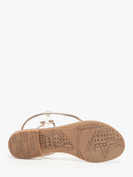 Nu-pieds Hatrio En Cuir Les tropeziennes Or accessoires HATRIO vue secondaire 4