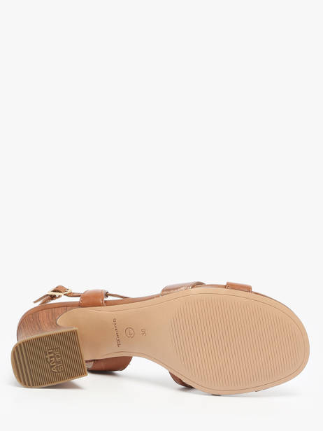 Sandales à Talon En Cuir Tamaris Marron accessoires 44 vue secondaire 4