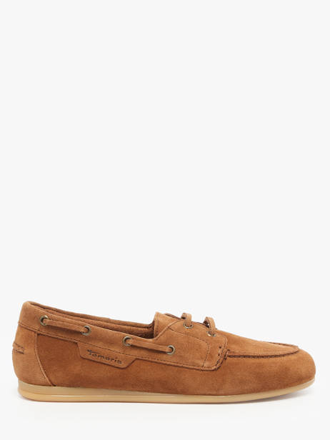 Chaussures Bateau En Cuir Tamaris Marron accessoires 44