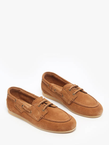 Chaussures Bateau En Cuir Tamaris Marron accessoires 44 vue secondaire 1