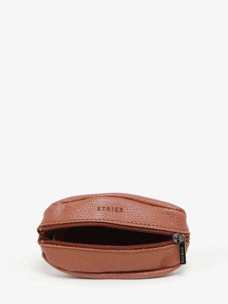 Porte-monnaie Madras Cuir Etrier Marron madras EMAD041 vue secondaire 1
