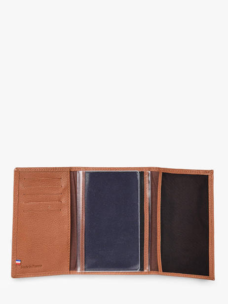 Porte Papiers Madras Cuir Etrier Marron madras EMAD024 vue secondaire 2