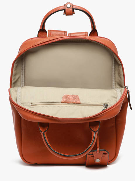 Sac à Dos Business Flandres 2 Compartiments Cuir Etrier Orange flandres EFLA8272 vue secondaire 3