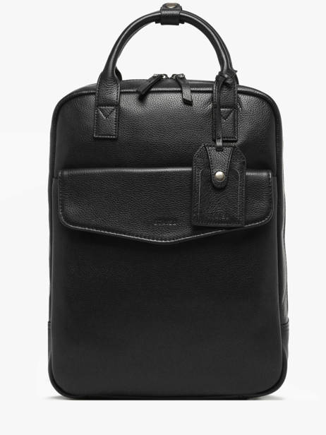 Sac à Dos Business Flandres 1 Compartiment Cuir Etrier Noir flandres EFLA8271