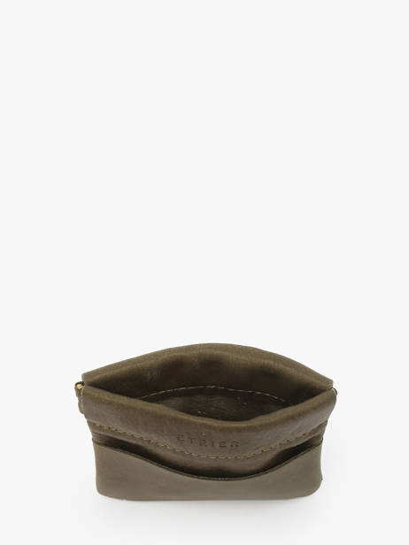 Porte-monnaie Oil Cuir Etrier Vert oil EOIL5005 vue secondaire 1
