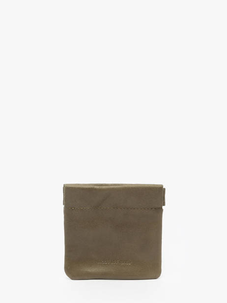 Porte-monnaie Oil Cuir Etrier Vert oil EOIL5005 vue secondaire 2