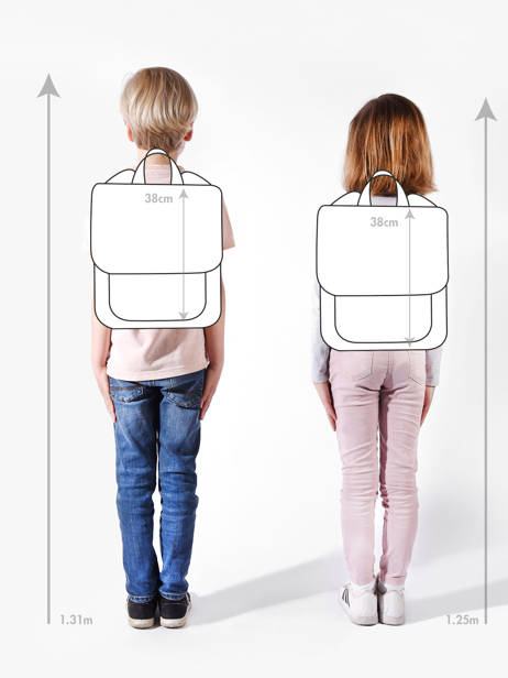 Sac à Dos Hello hossy Beige cool kids O6 vue secondaire 1