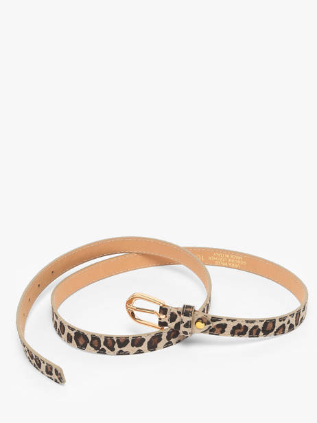 Ceinture Réglable Cuir Milano Multicolore velvet leopardo VL25068 vue secondaire 2