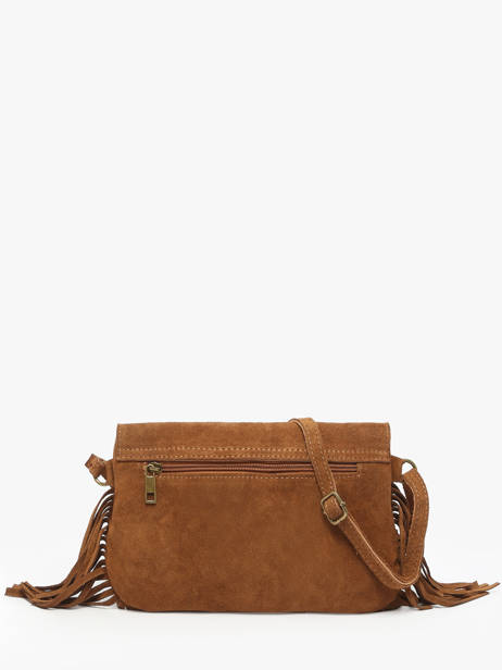 Sac Bandoulière Velvet Cuir Milano Orange velvet VE241115 vue secondaire 3