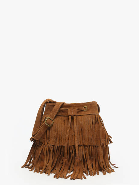 Sac Bandoulière Velvet Cuir Milano Orange velvet VE241116
