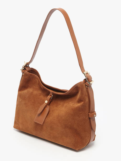 Sac Porté épaule Velvet Caviar Cuir Milano Orange velvet caviar VC250610 vue secondaire 1
