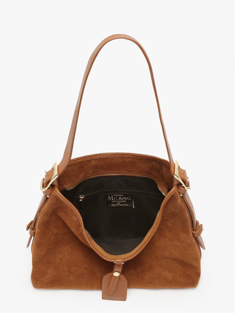 Sac Porté épaule Velvet Caviar Cuir Milano Orange velvet caviar VC250610 vue secondaire 2