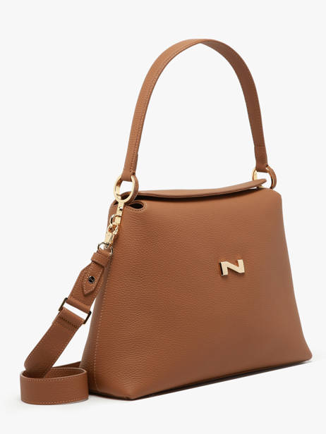 Sac Porté épaule Camelia Cuir Nathan baume Marron eden 5 vue secondaire 1