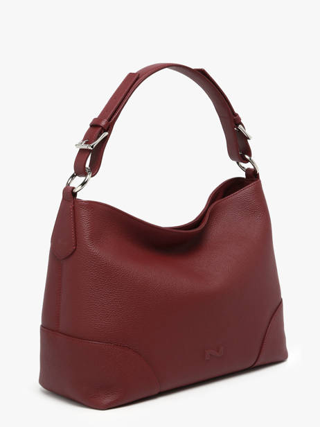 Sac Porté épaule Tango Bis Cuir Nathan baume Rouge nathan 52 vue secondaire 1