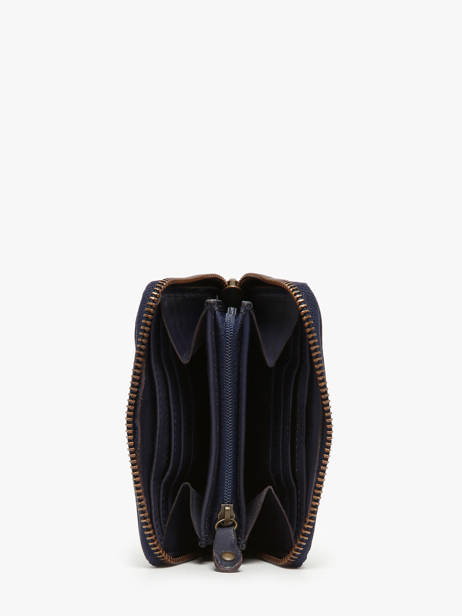 Porte-monnaie Texas Cuir Biba Violet heritage BT11 vue secondaire 1