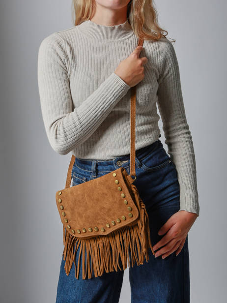 Sac Bandoulière Velvet Cuir Milano Marron velvet VE241115 vue secondaire 1