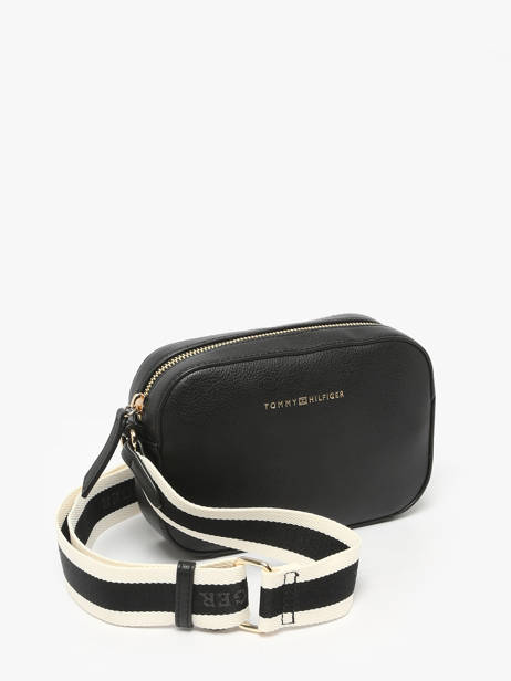 Sac Bandoulière Th Logotape Polyurethane Tommy hilfiger Noir th logotape AW17450 vue secondaire 2