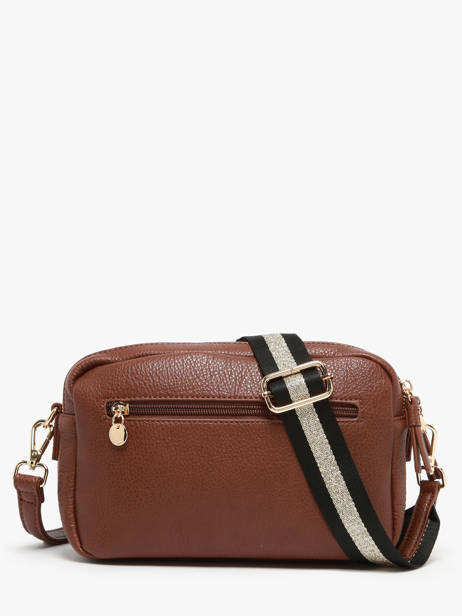 Sac Bandoulière Soft Lulu castagnette Marron soft YAHIA vue secondaire 4