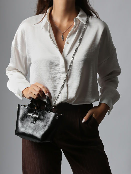 Longchamp Le roseau rock Sacs porté travers Noir