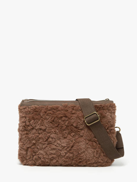 Sac Bandoulière Doudou Polyester Le voyage en panier Marron doudou AHP253 vue secondaire 4