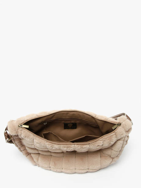 Sac Bandoulière Quadri Polyester Le voyage en panier Marron quadri AHP269 vue secondaire 4