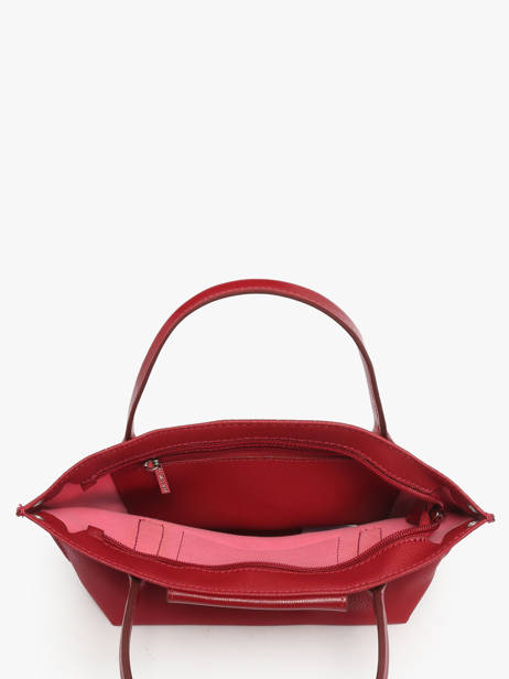 Sac Bandoulière Maya Cuir Lancaster Rouge maya 88 vue secondaire 3