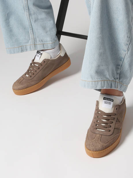 Sneakers Berlin En Cuir Victoria Marron women 1126229 vue secondaire 1