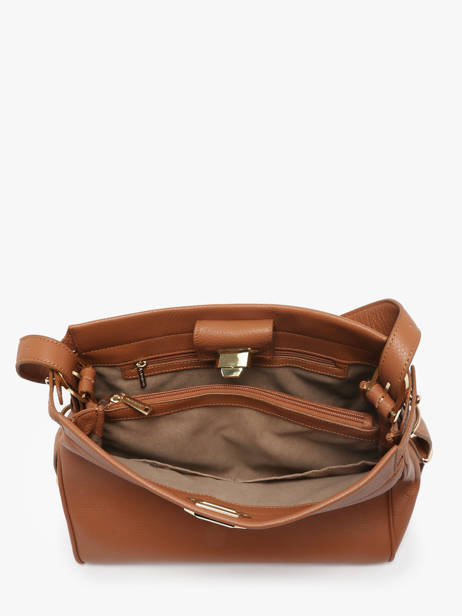 Sac Porté épaule Mademoiselle Romy Cuir Lancaster Marron mademoiselle romy 106 vue secondaire 3