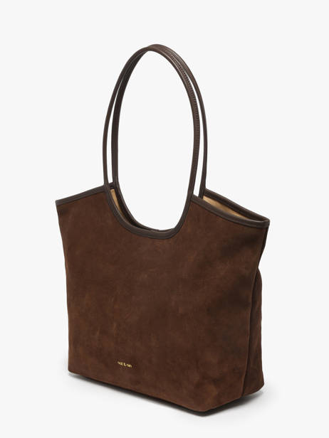 Sac Porté épaule Milan Cuir Daim Nat et nin Marron vintage MILAN vue secondaire 2