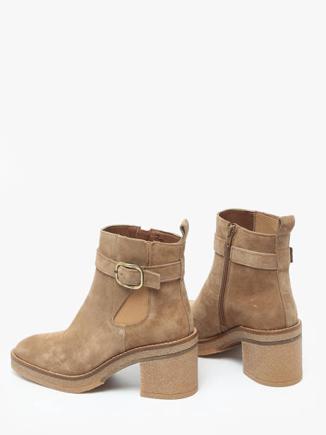 Bottines à Talon En Cuir Alpe Marron women 54651109 vue secondaire 2