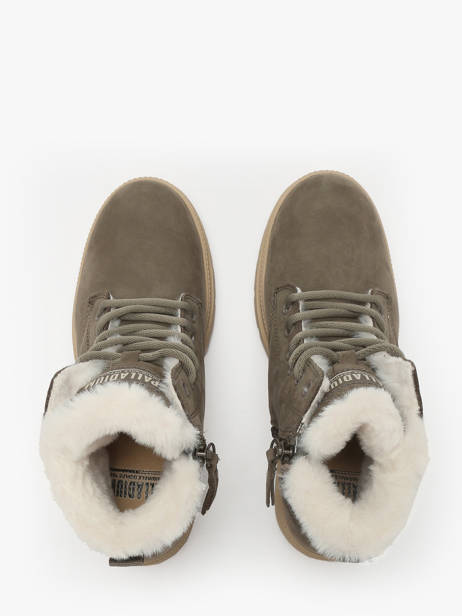 Bottines à Talon En Cuir Palladium Vert women 99527281 vue secondaire 3