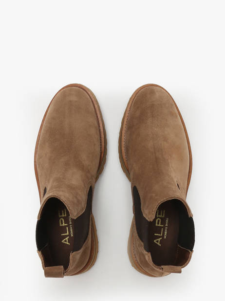 Chelsea Boots En Cuir Alpe Marron women 54841109 vue secondaire 3