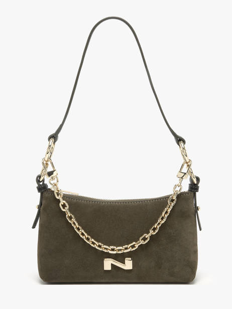 Sac De Soirée Betty Cuir Daim Nathan baume Vert vogue 5