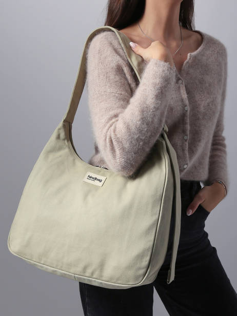 Sac Porté épaule Claire Coton Hindbag Vert best seller CLAIRE vue secondaire 1