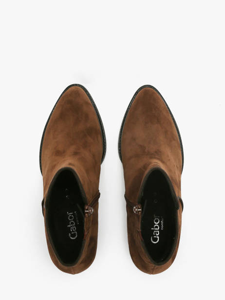 Bottines à Talon En Cuir Gabor Marron women 41 vue secondaire 3