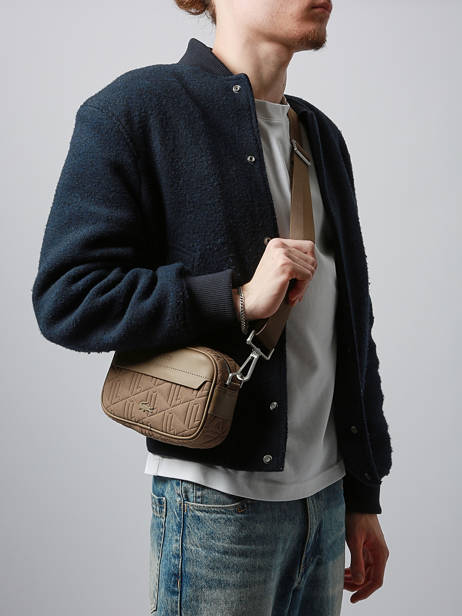 Sac Bandoulière Lacoste Beige the blend NH5175BG vue secondaire 1