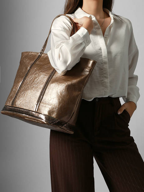 Sac Porté épaule Cabas Vanessa bruno Or cabas 20V40409 vue secondaire 1
