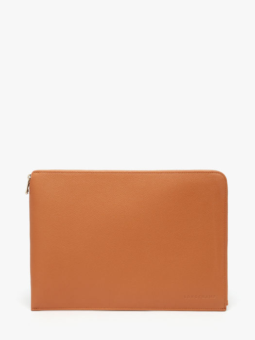 Longchamp Le foulonné Etui passeport Orange