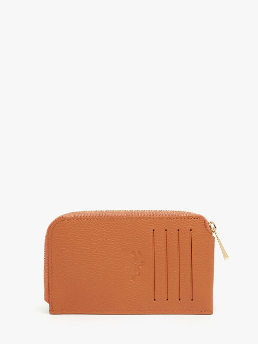 Longchamp Le foulonné Porte billets/cartes Orange