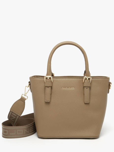 Sac à Main Saffiano David jones Marron saffiano CM7220