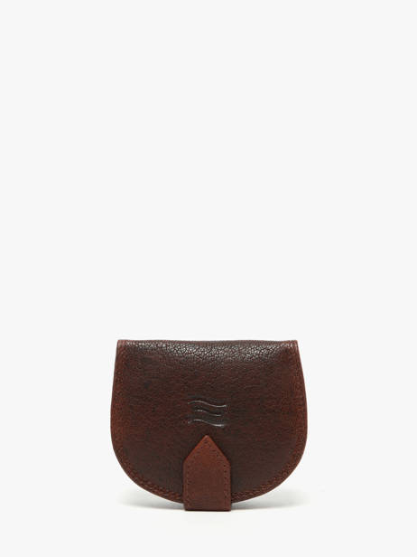 Porte-monnaie Caviar Cuir Crinkles Marron caviar 14239