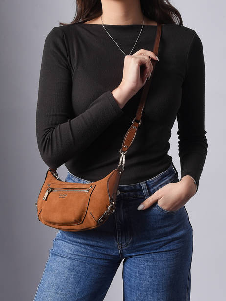 Sac Bandoulière Marsha Cuir Guess Marron marsha SG950172 vue secondaire 1