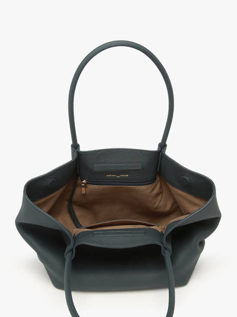 Sac Porté épaule Galatée Cuir Nathan baume Bleu nymphea 3 vue secondaire 3