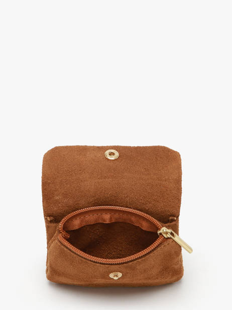 Porte-monnaie Velvet Cuir Milano Marron velvet VE23091O vue secondaire 1