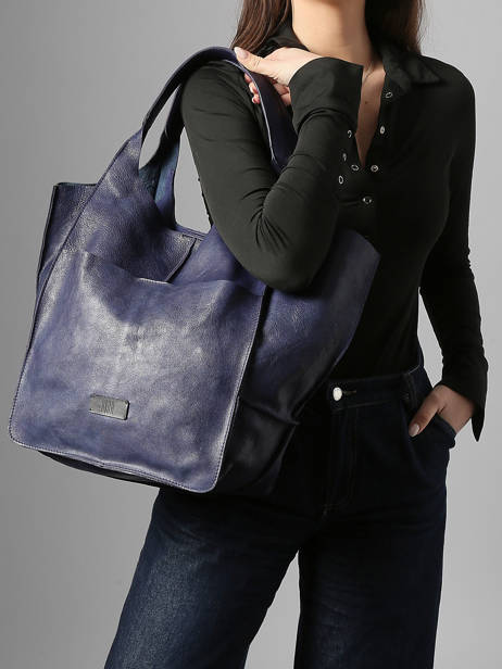 Sac Porté épaule Heritage Cuir Biba Violet heritage HOM1L vue secondaire 1